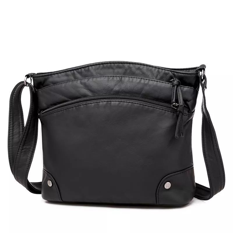 Agnethe - Crossbody-taske i læder