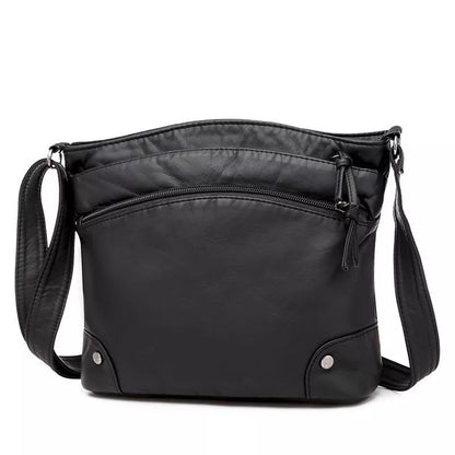 Agnethe - Crossbody-taske i læder