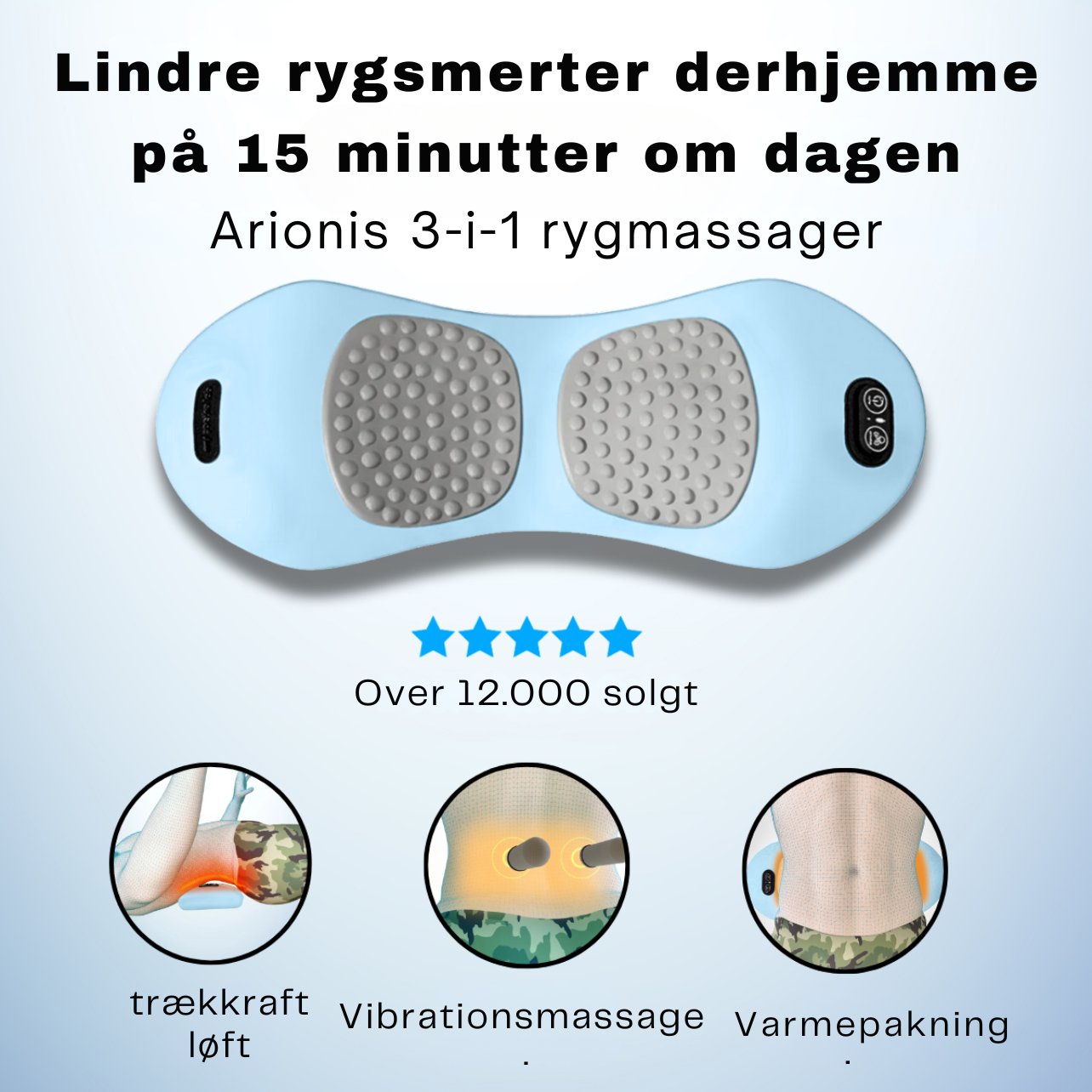 Arionis 3-i-1 rygmassager